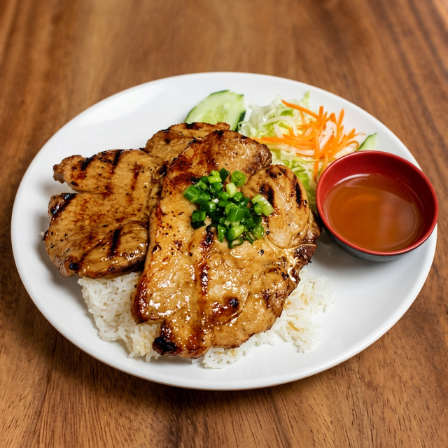 Com Suon Nuong / Ga Hoac Bo Nuong.