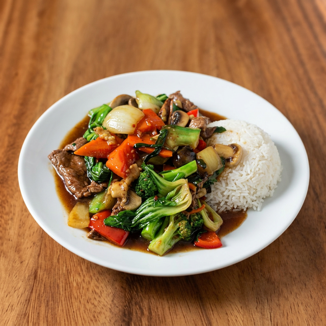Stir Fried with Vegetables.
